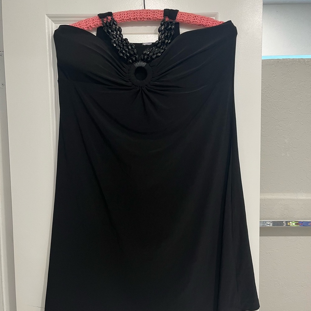 Elegant Black Strapless Dress